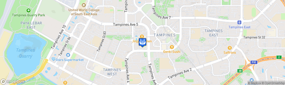 Static Map of Tampines Stadium