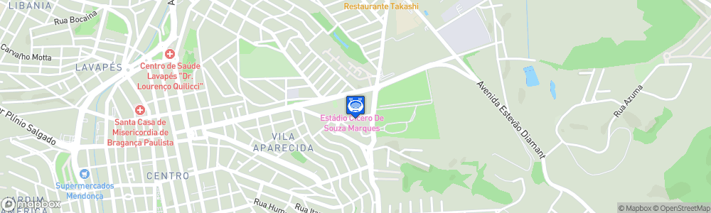 Static Map of Estádio Municipal Cícero de Souza Marques