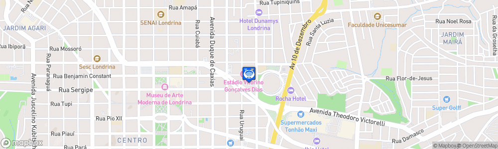 Static Map of Estádio Vitorino Gonçalves Dias