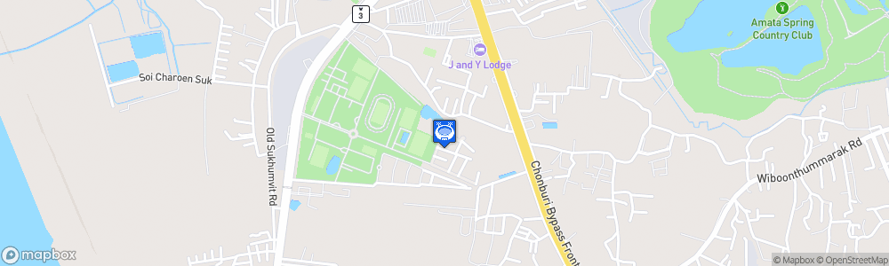 Static Map of Institute of Physical Education Chonburi Campus Stadium