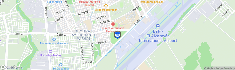 Static Map of Estadio Santiago de las Atalayas