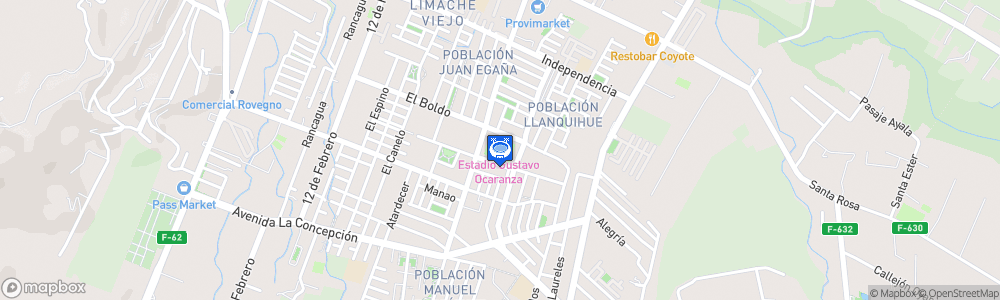 Static Map of Estadio Gustavo Ocaranza
