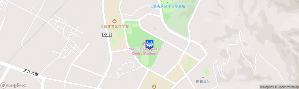 Static Map of Yuxi Plateau Sports Center Stadium