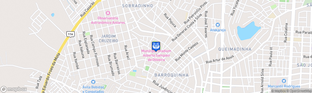 Static Map of Estadio Joia da Princesa