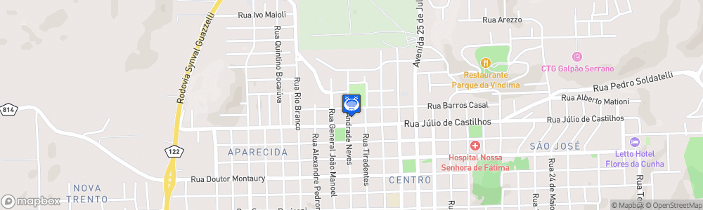 Static Map of Estádio Municipal Homero Soldatelli