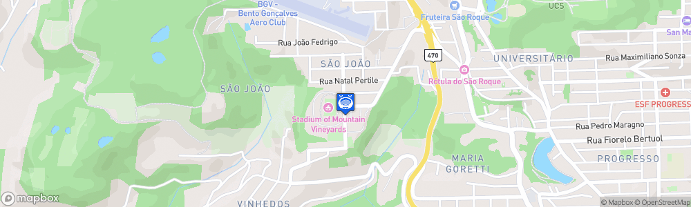 Static Map of Estádio Parque Esportivo Montanha dos Vinhedos