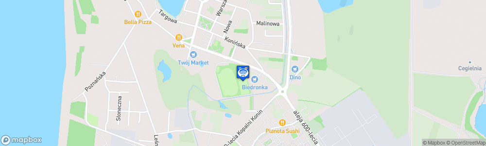 Static Map of Stadion Miejski w Kleczewie