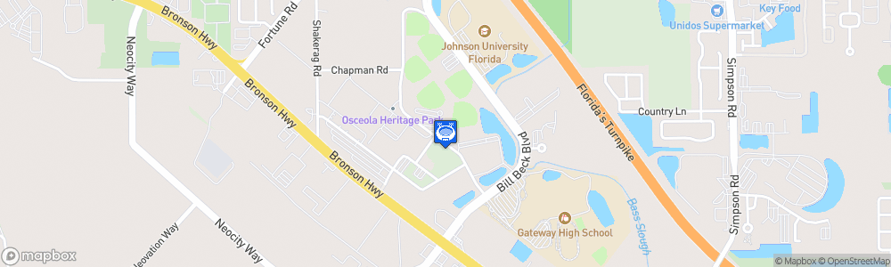 Static Map of Osceola County Stadium