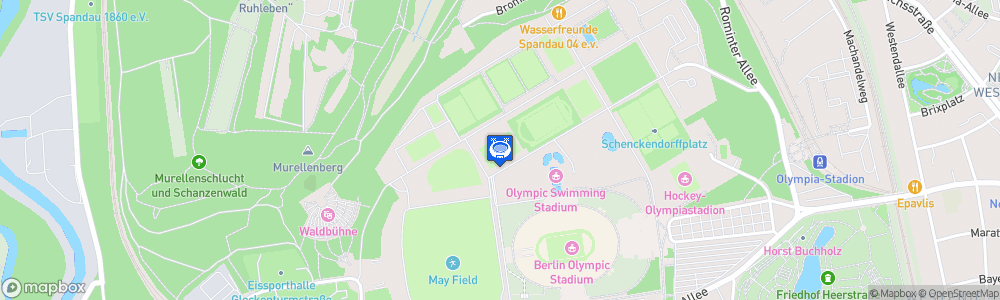 Static Map of Stadion auf dem Wurfplatz