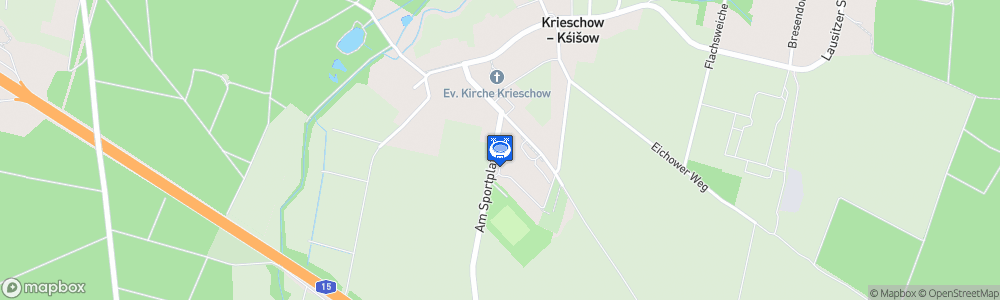 Static Map of Sportpark Krieschow