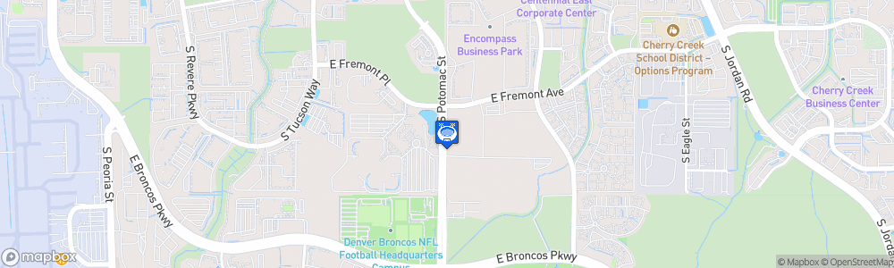 Static Map of Centennial Stadium