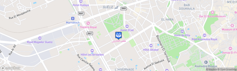 Static Map of Stade El Harti