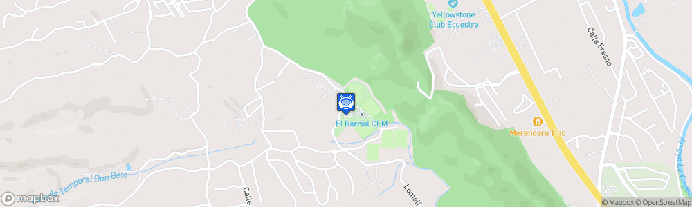 Static Map of Centro de Entrenamiento El Barrial