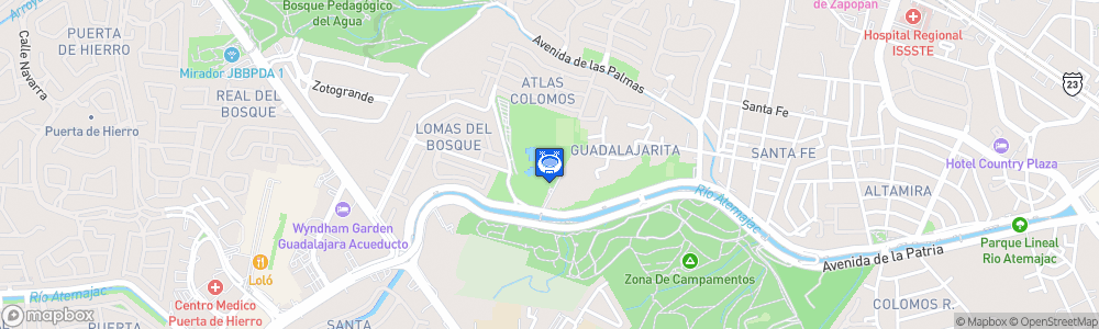 Static Map of Estadio Colomos