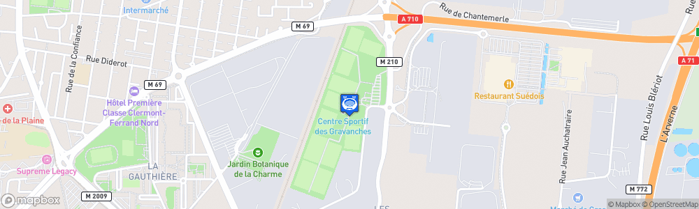 Static Map of Complexe Sportif Gravanches