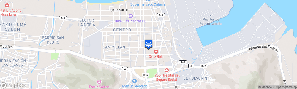 Static Map of Estadio La Bombonerita