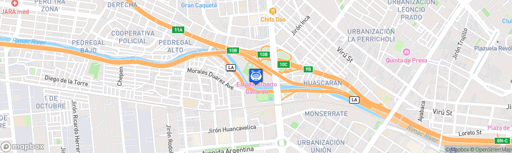 Static Map of Estadio Alberto Gallardo