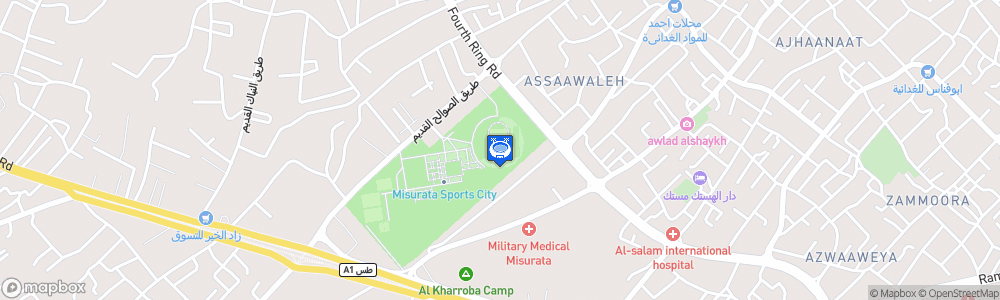 Static Map of Misurata Stadium