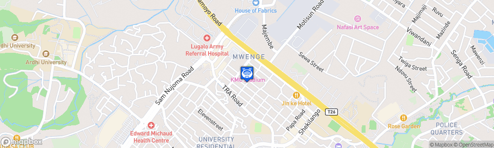Static Map of KMC Complex Mwenge