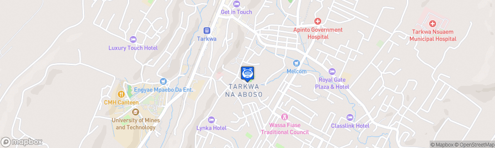 Static Map of Tarkwa & Abosso Stadium