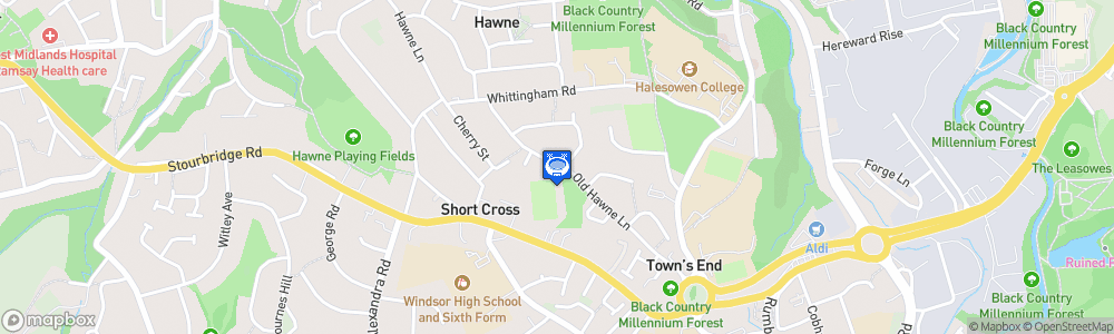 Static Map of James Grove Recreation & Sports Ground
