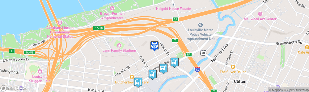 Static Map of Lynn Family Stadium