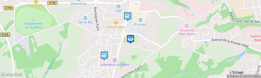 Static Map of Stade du Clos Gastel