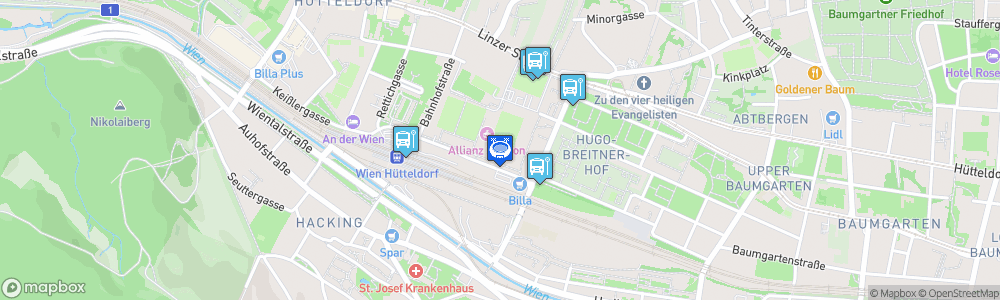 Static Map of Gerhard Hanappi Stadion