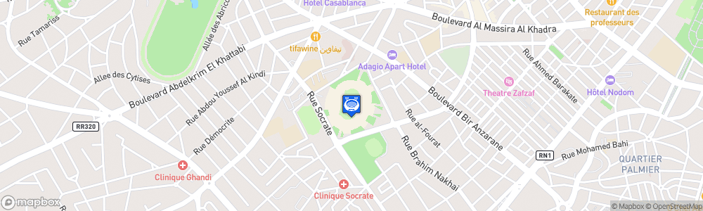 Static Map of Stade Mohammed-V