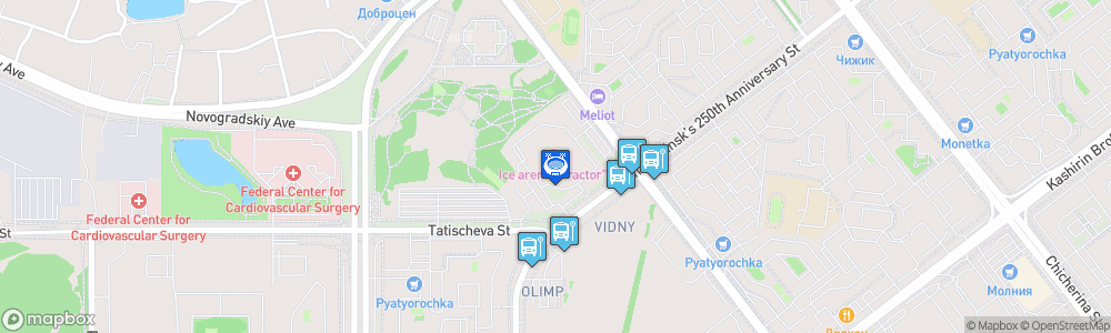 Static Map of Traktor Arena