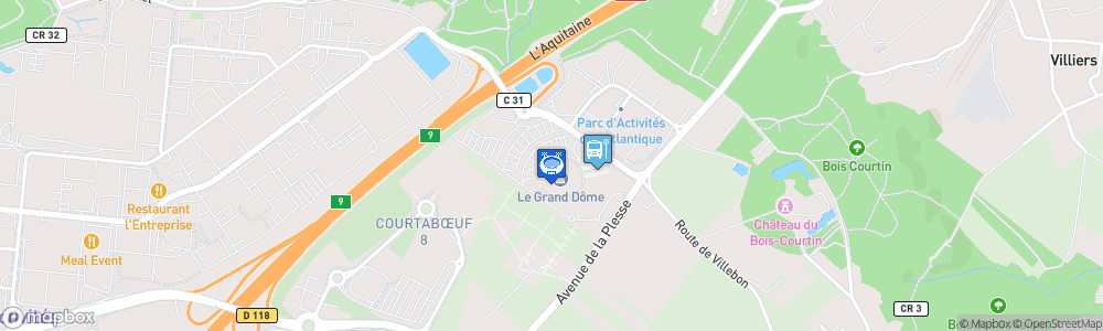 Static Map of Grand Dôme de Villebon-sur-Yvette