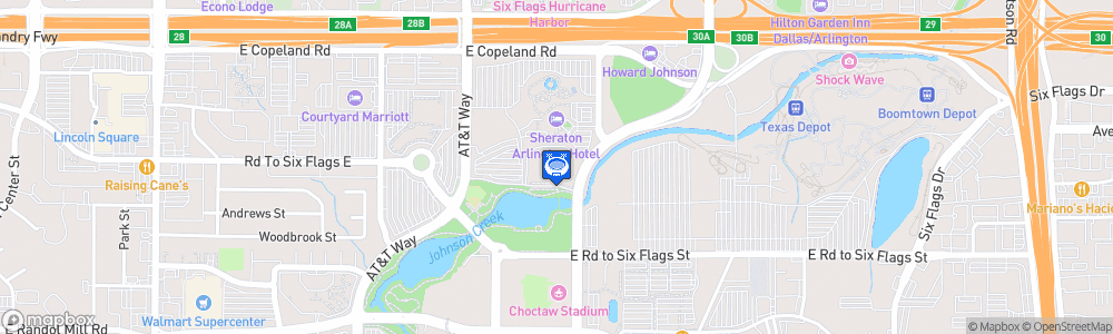 Static Map of Esports Stadium Arlington