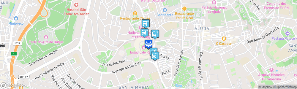 Static Map of Estádio do Restelo