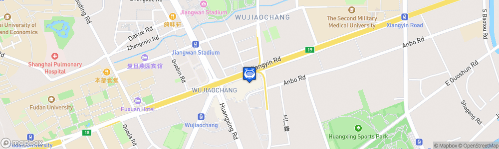 Static Map of Jiangwan Stadium