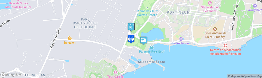 Static Map of Ballpark des Boucaniers de La Rochelle