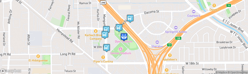 Static Map of Dyer Stadium