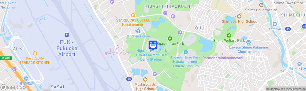 Static Map of Best Denki Stadium