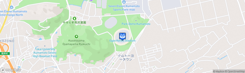 Static Map of Egao Kenko Stadium