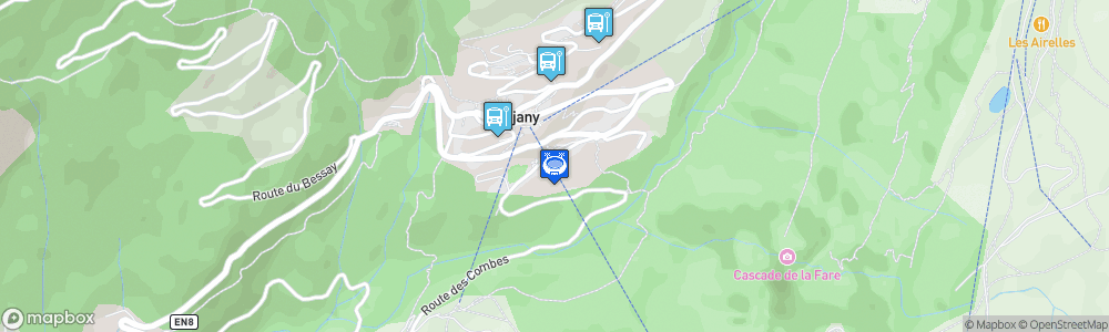 Static Map of Patinoire de Vaujany