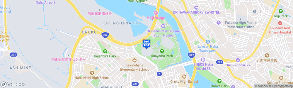 Static Map of Okinawa Cellular Stadium