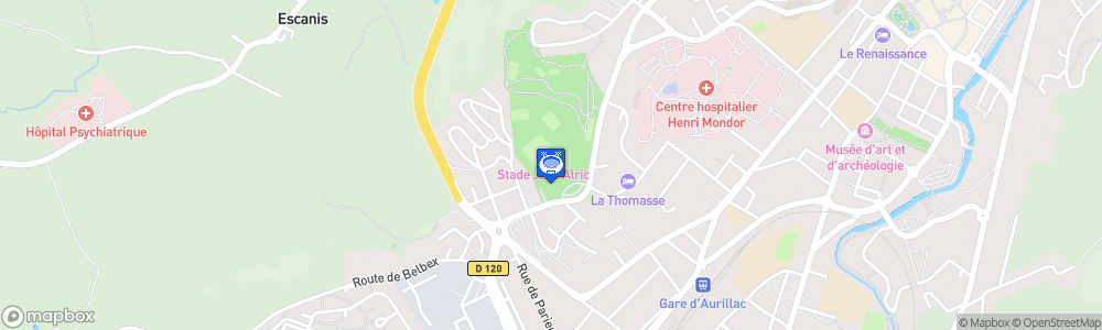 Static Map of Stade Jean Alric