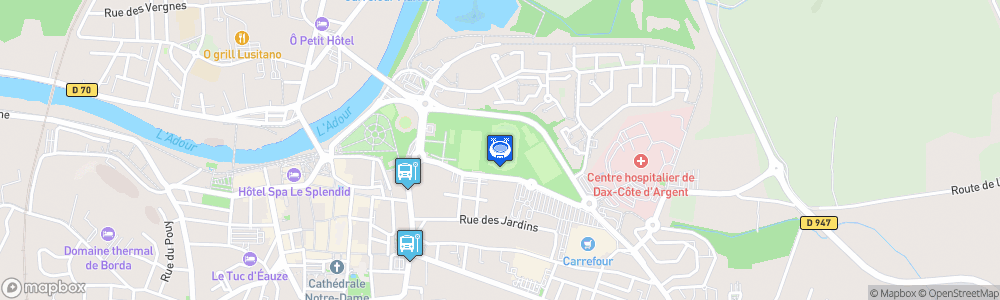 Static Map of Stade Maurice-Boyau