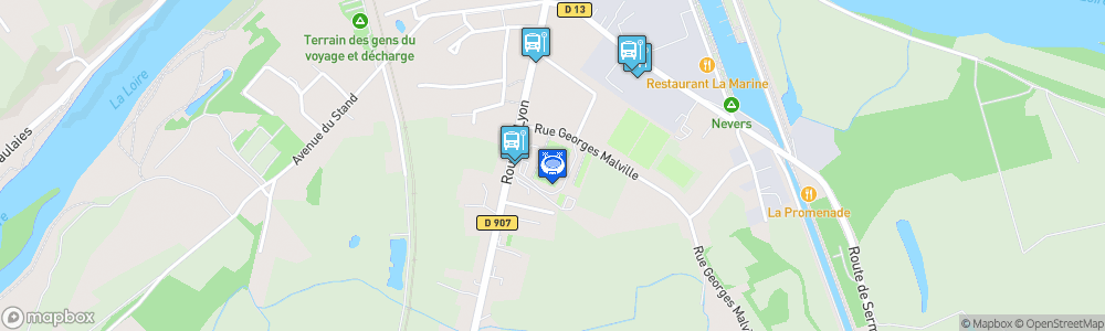 Static Map of Stade du Pré Fleuri