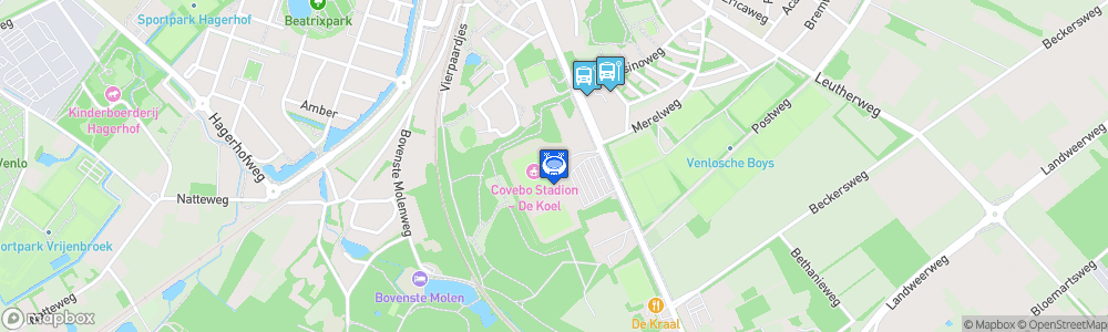 Static Map of Seacon Stadium - De Koel