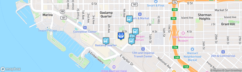 Static Map of Petco Park